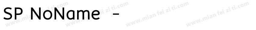 SP NoName下载字体转换
